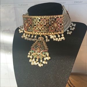 Artificial multi bead golden color set